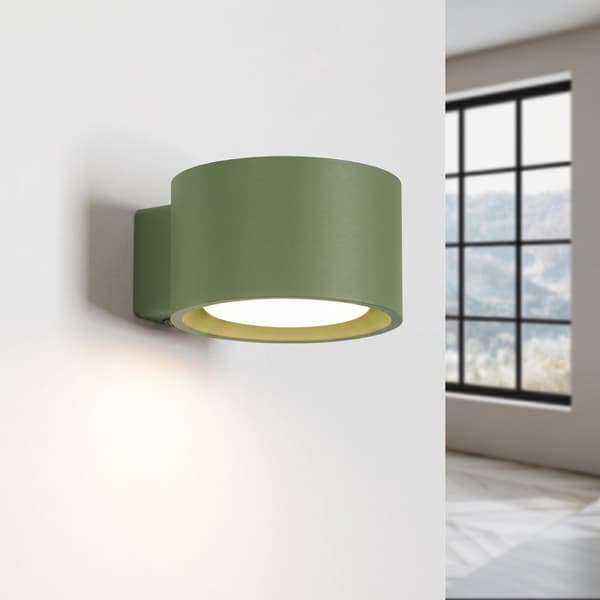 Vägglampa MODO 1 olivgrön Gx53 Grön