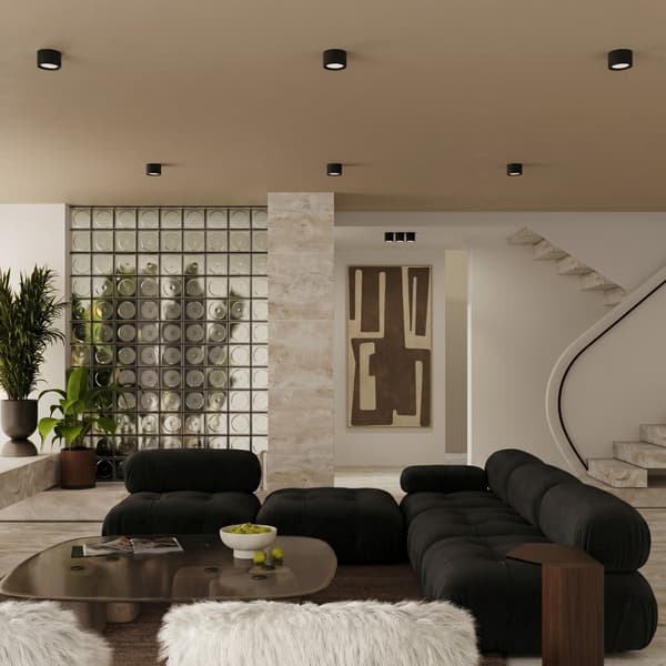 Taklampa MODO 1 svart Gx53 Black