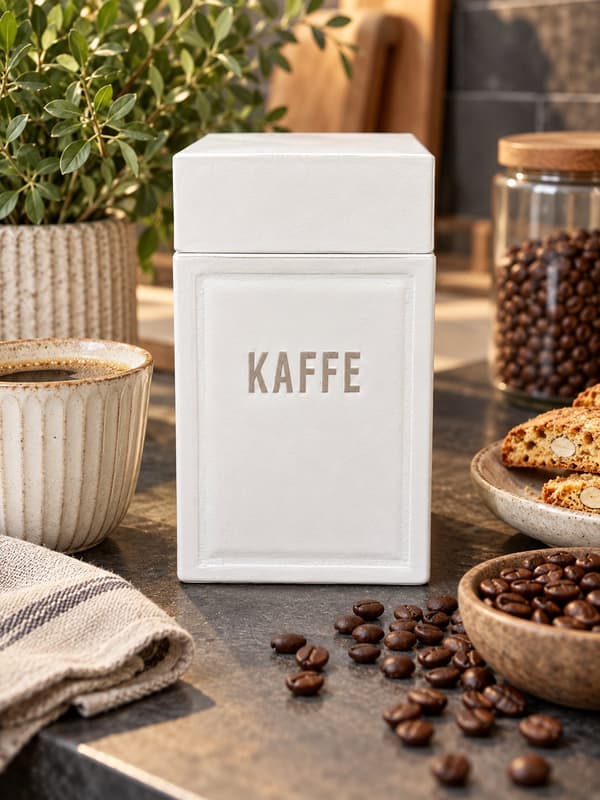 Kaffeburk Vit Trä White
