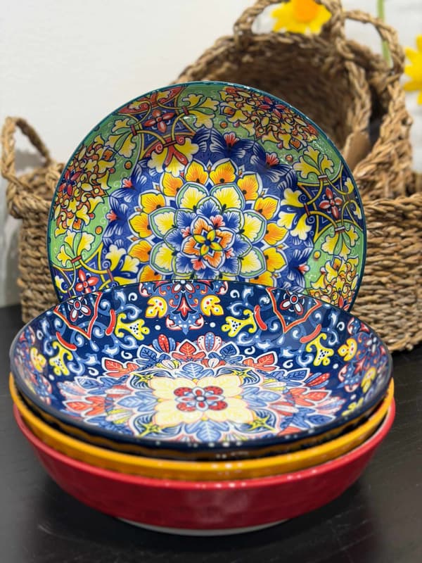 Fat Skål Mönstrad 21 cm Multicolor