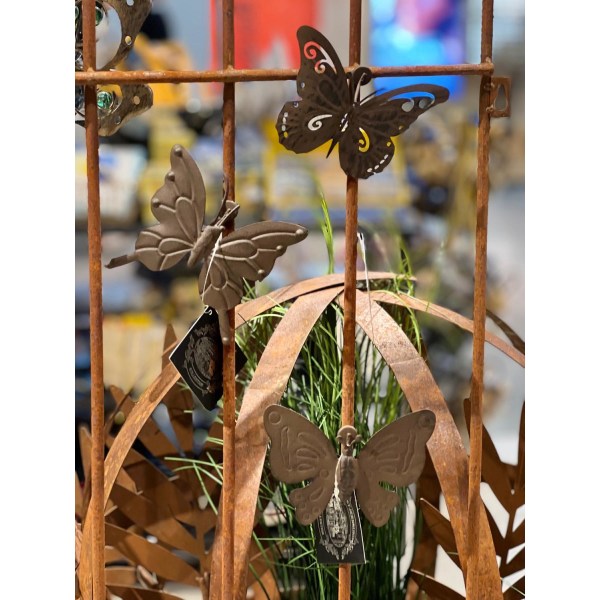 Butterfly metallimagneetti 10 cm Brown