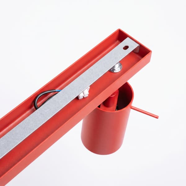 Taklampa RING 6L röd Red