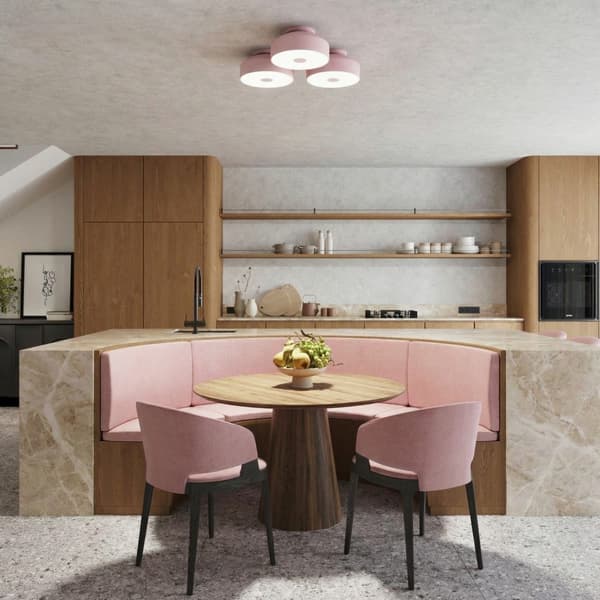 Taklampa OMIQ rosa Pink