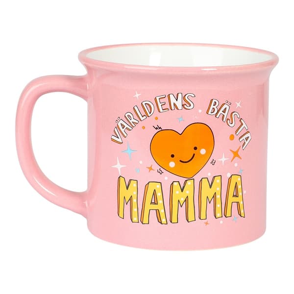 Happy Mugg Världens Bästa Mamma Multicolor
