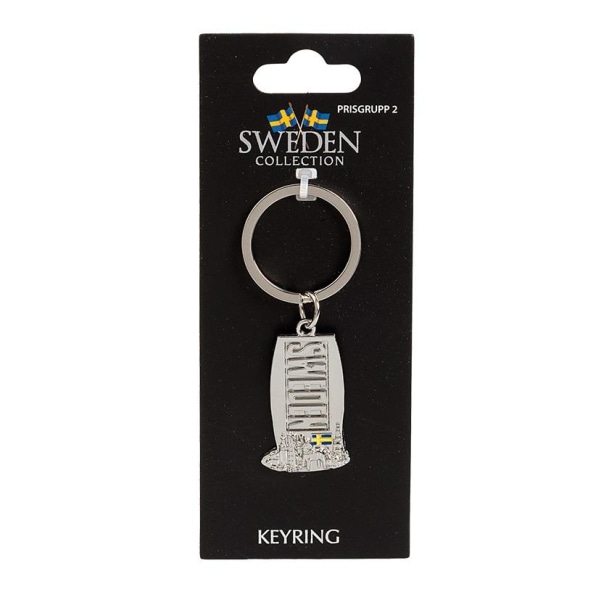 Nøglering Souvenir Plade Byens Silhuet Multicolor