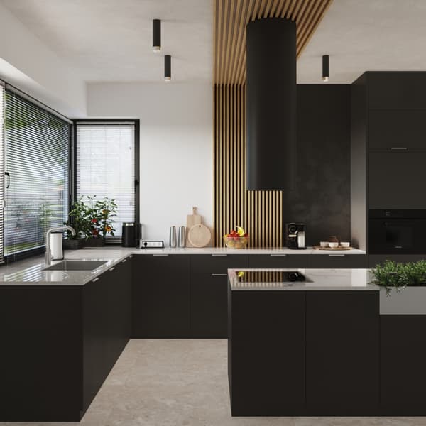 Taklampa NERO 12,5 svart/krom Black
