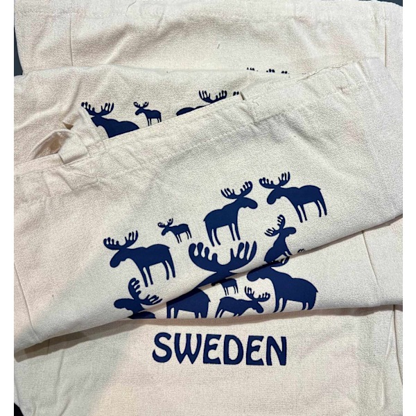 Väska Tygkasse Älg Canvas Nature one size