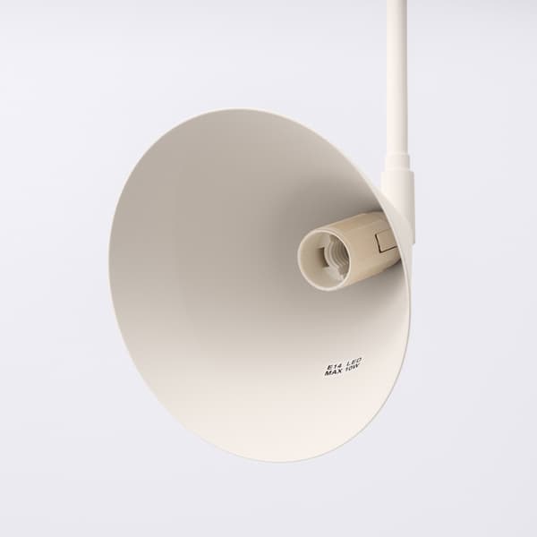 Vägglampa NOX 1 beige med strömbrytare Beige