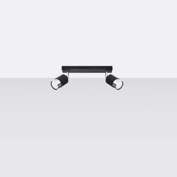 Taklampa NERO 2 svart/krom Black