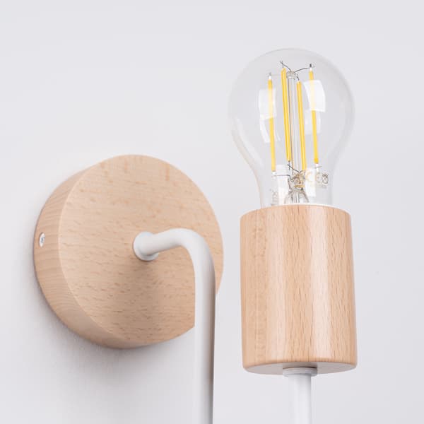 Vägglampa TIMBO vit White