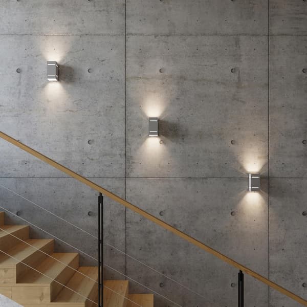 Vägglampa BLOCCO grå Grey