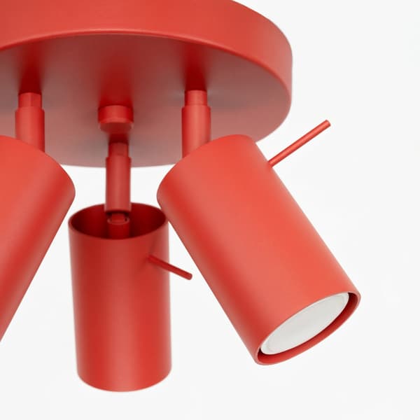 Taklampa RING 3P röd Red