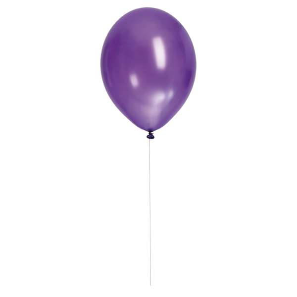 Ballong Metallic Lila 8-pack Latex Lila