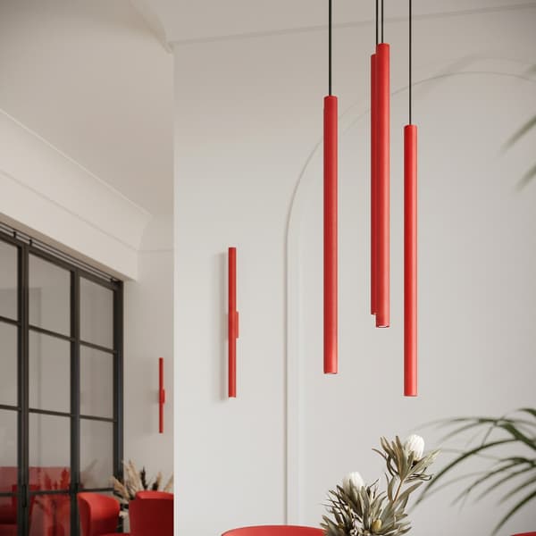 Vägglampa PASTELO 2 röd Red