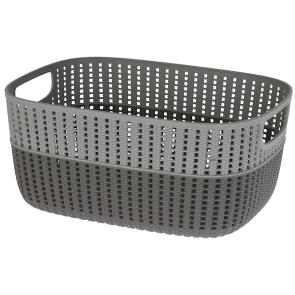 Korg Förvaring Beige Rosa Grå Grön Plast 38x28 cm grå