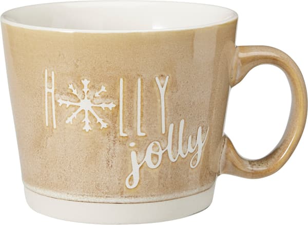 Mugg Julmugg Let it snow Grå 55 cl Grey