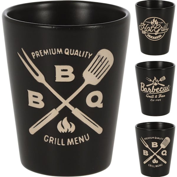 Mugg Svart Grill/Barbecue 3-pack Svart