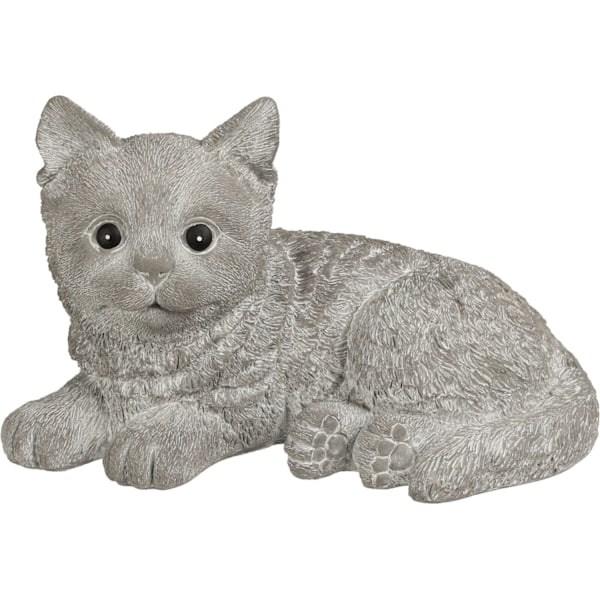 Katt Hund Cement 21 cm Grey katt