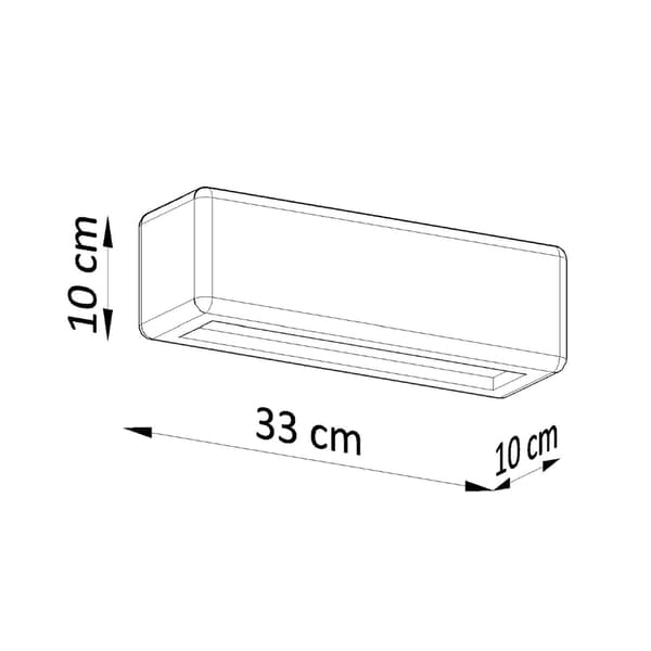 Vägglampa keramisk SUBANI White