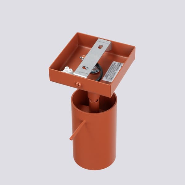 Vägglampa RING röd ochra Red