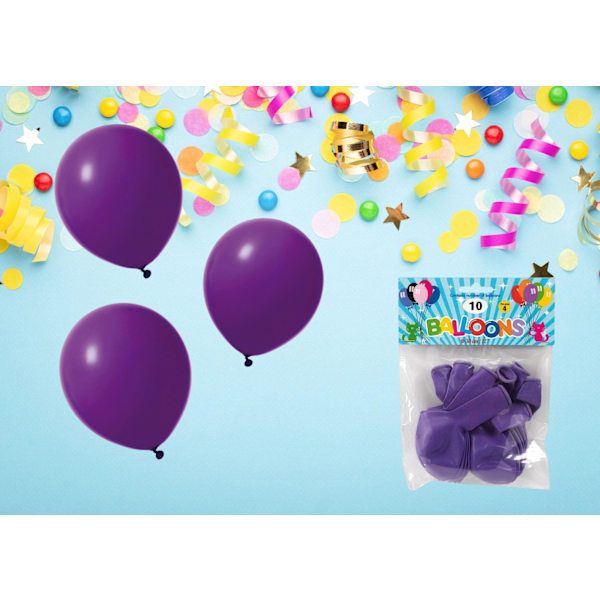 Ballong Lila 10-pack Latex Lila