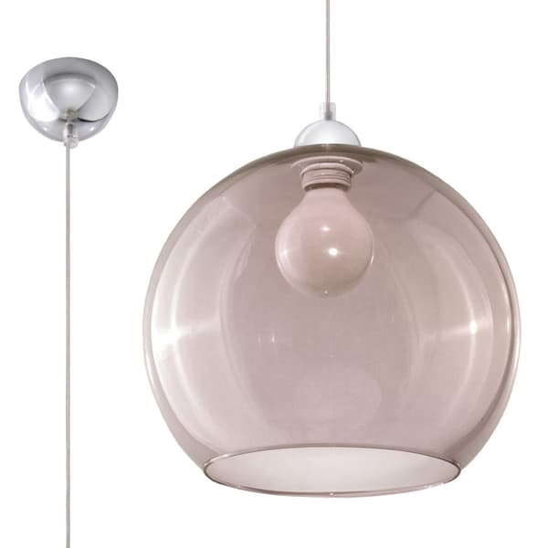 Pendel lampa BALL grafit grå