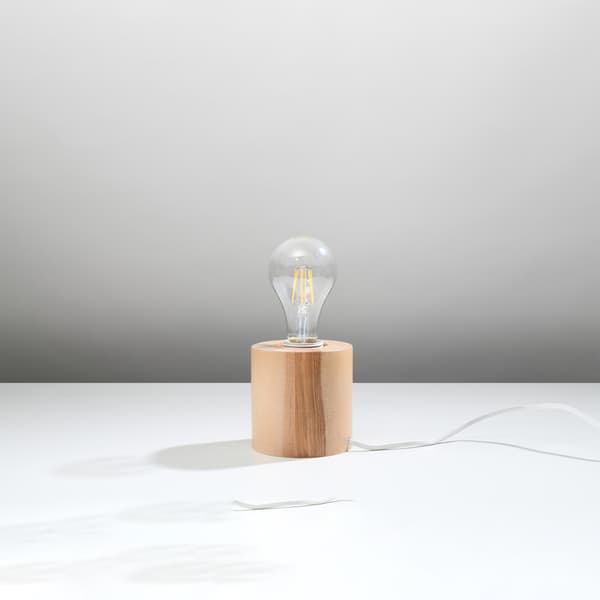 Bordslampa SALGADO trä Brown