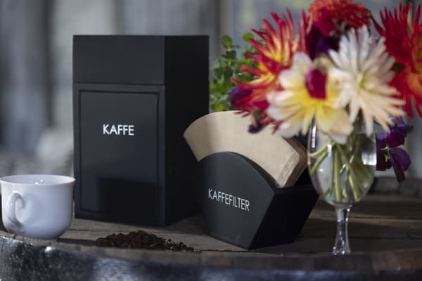 Kaffefilter hållare Svart Trä Svart