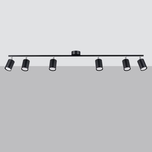 Taklampa LEMMI 6L svart Black