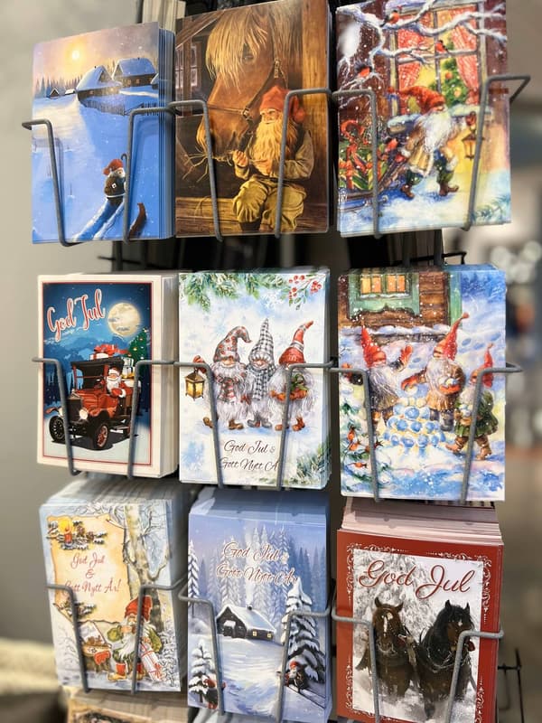 2025 10-pack Svenska Vykort julkort  julvykort God Jul & Gott Nytt År multifärg