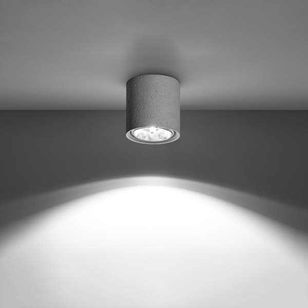 Taklampa CULLO betong Grey