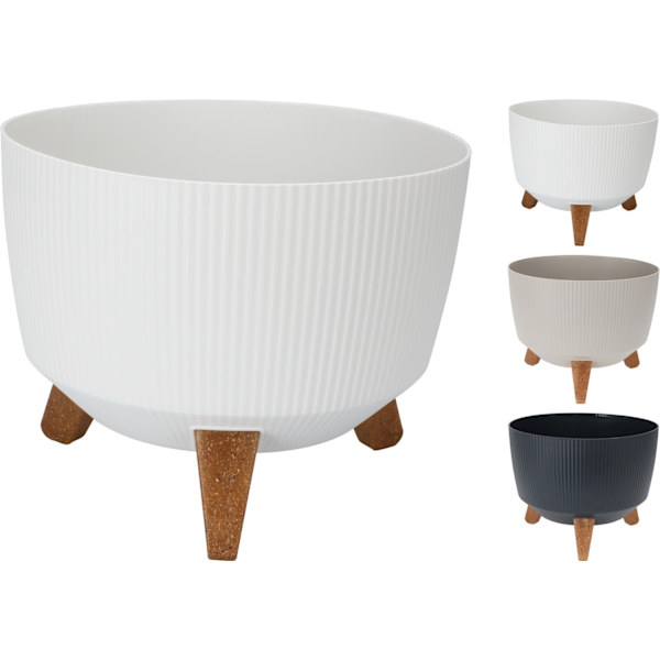 Kruka Vit Plast 29 cm Vit