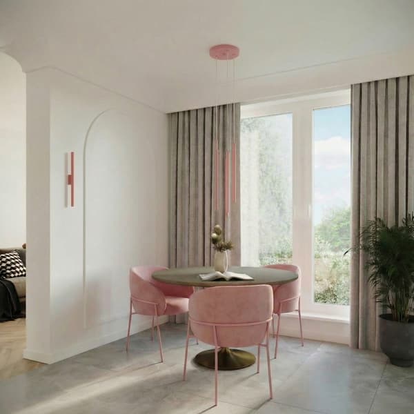 Vägglampa PASTELO 2 rosa Rosa