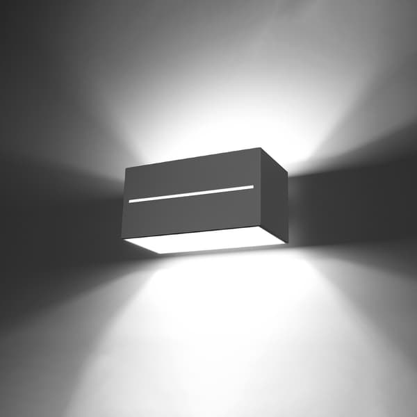 Vägglampa LOBO MAXI grå Grey