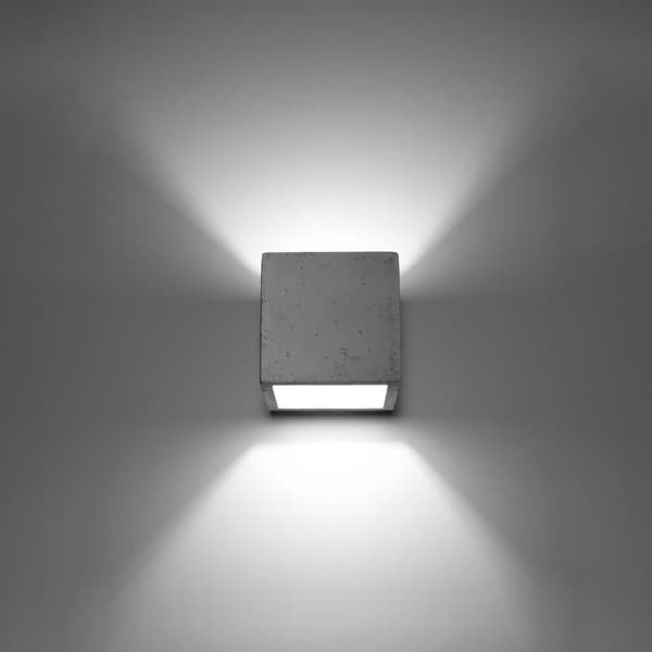 Vägglampa QUAD betong Grey