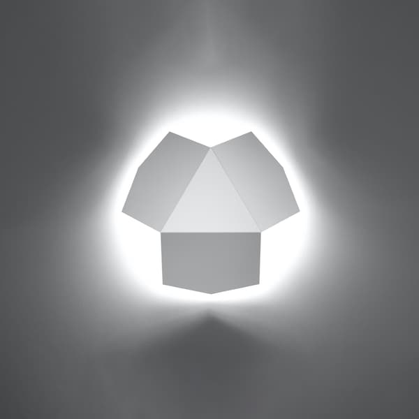 Vägglampa TRE vit White
