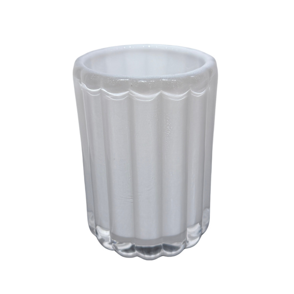 Ljushållare Glas Vit 12 cm White