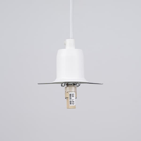 Pendellampa HYPERION 1 vit White