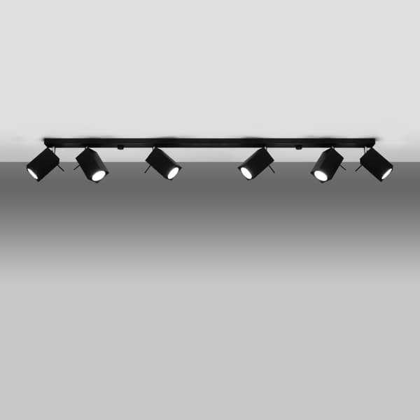 Taklampa MERIDA 6L svart Black