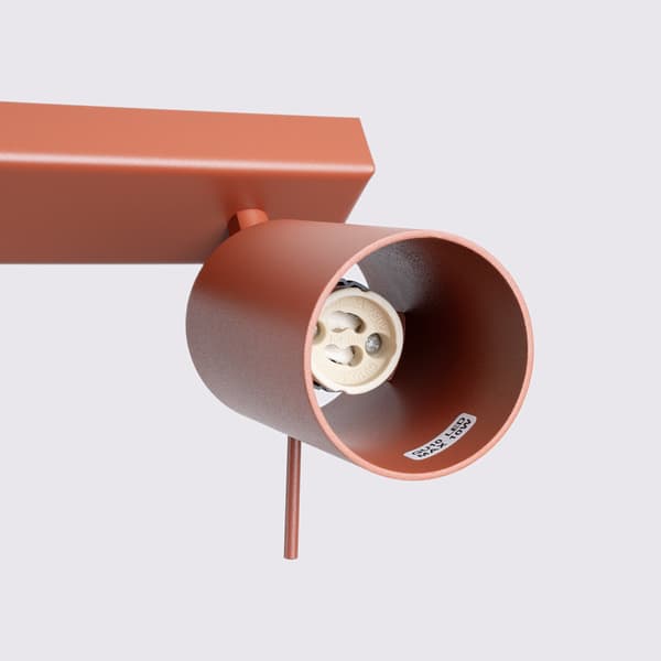Taklampa RING 4L röd ochra Red