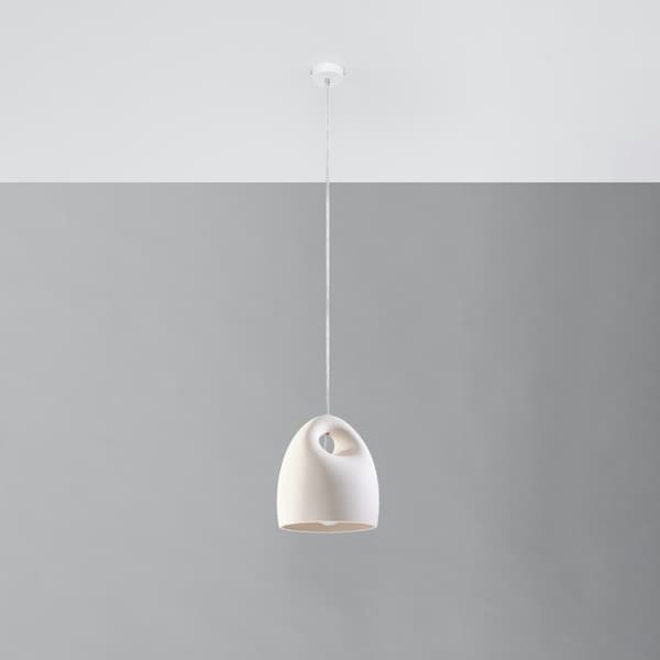Keramisk hängande lampa BUKANO White