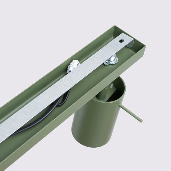 Taklampa RING 4L olivgrön Green