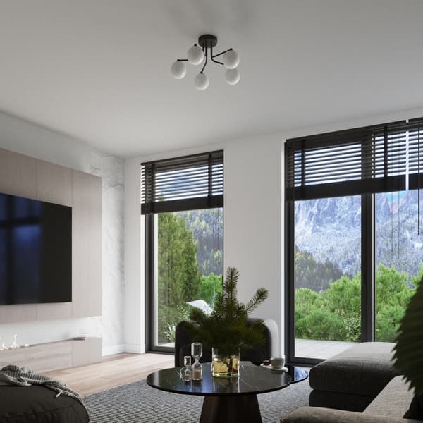 Ljuskrona ASTRAL 3 svart Black