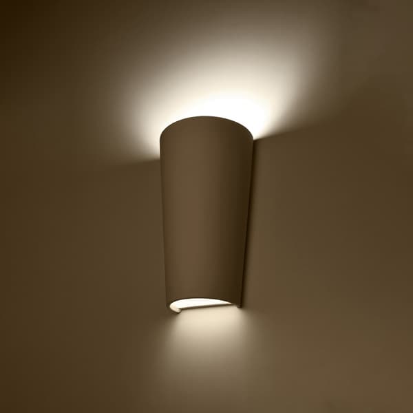 Vägglampa keramik LANA White
