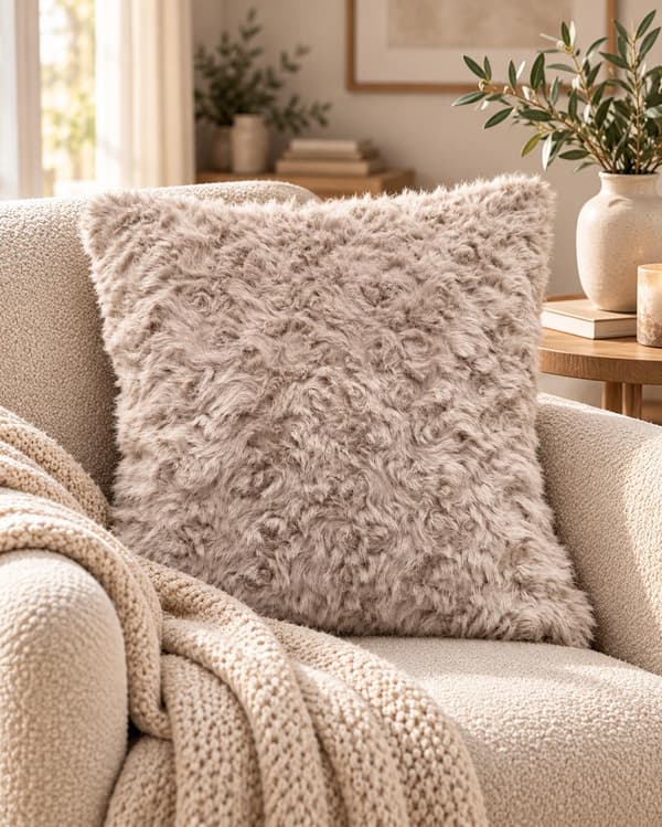 Kudde Beige 45x45 cm Beige