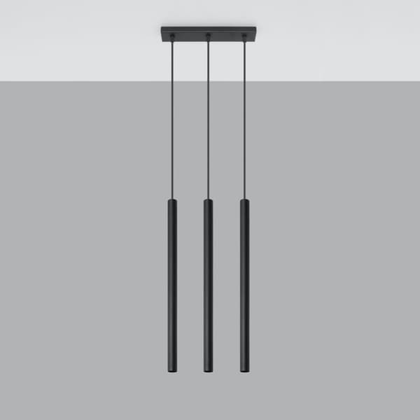 Pendellampa PASTELO 3 svart Black