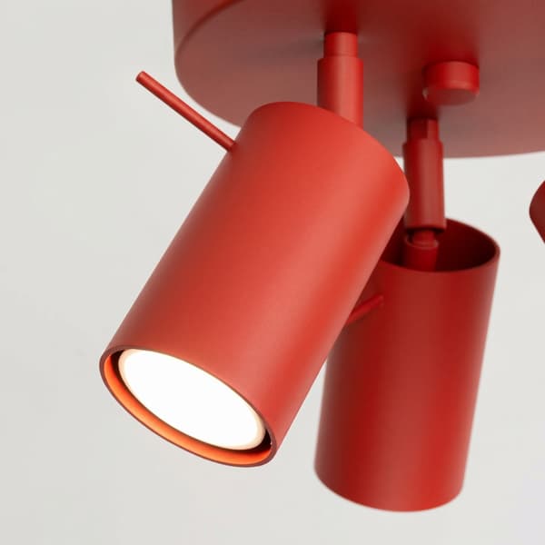 Taklampa RING 3P röd Red