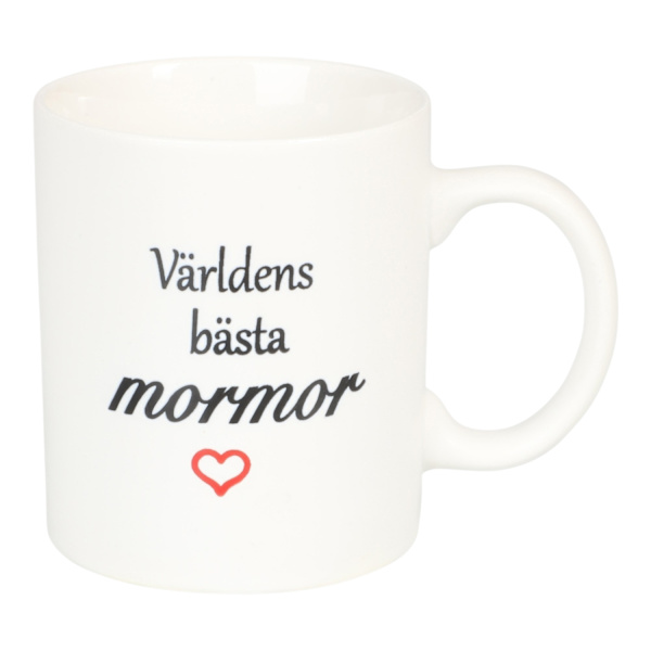 Mugg Världens bästa mormor Vit