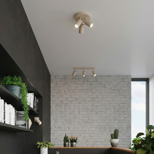 Taklampa RING 3P gråbrun Taupe
