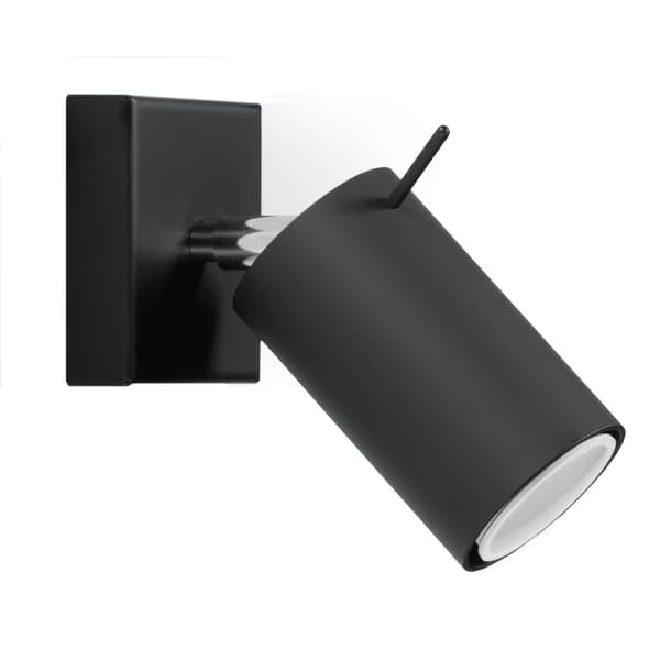 Vägglampa RING svart Svart